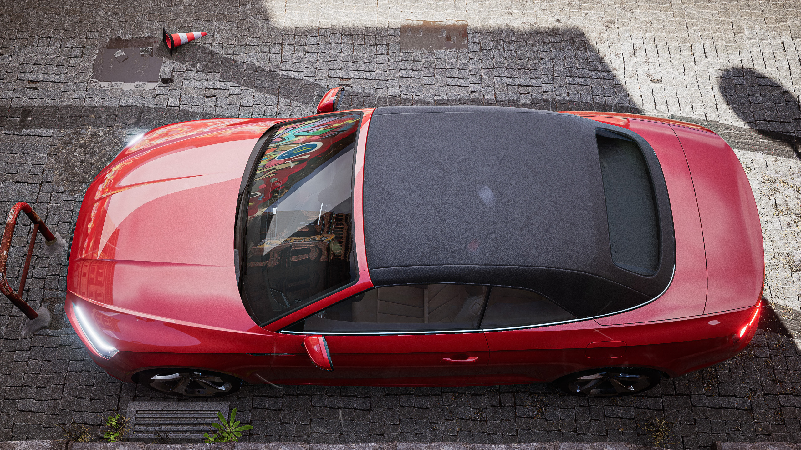 Exterior Street Scene Above