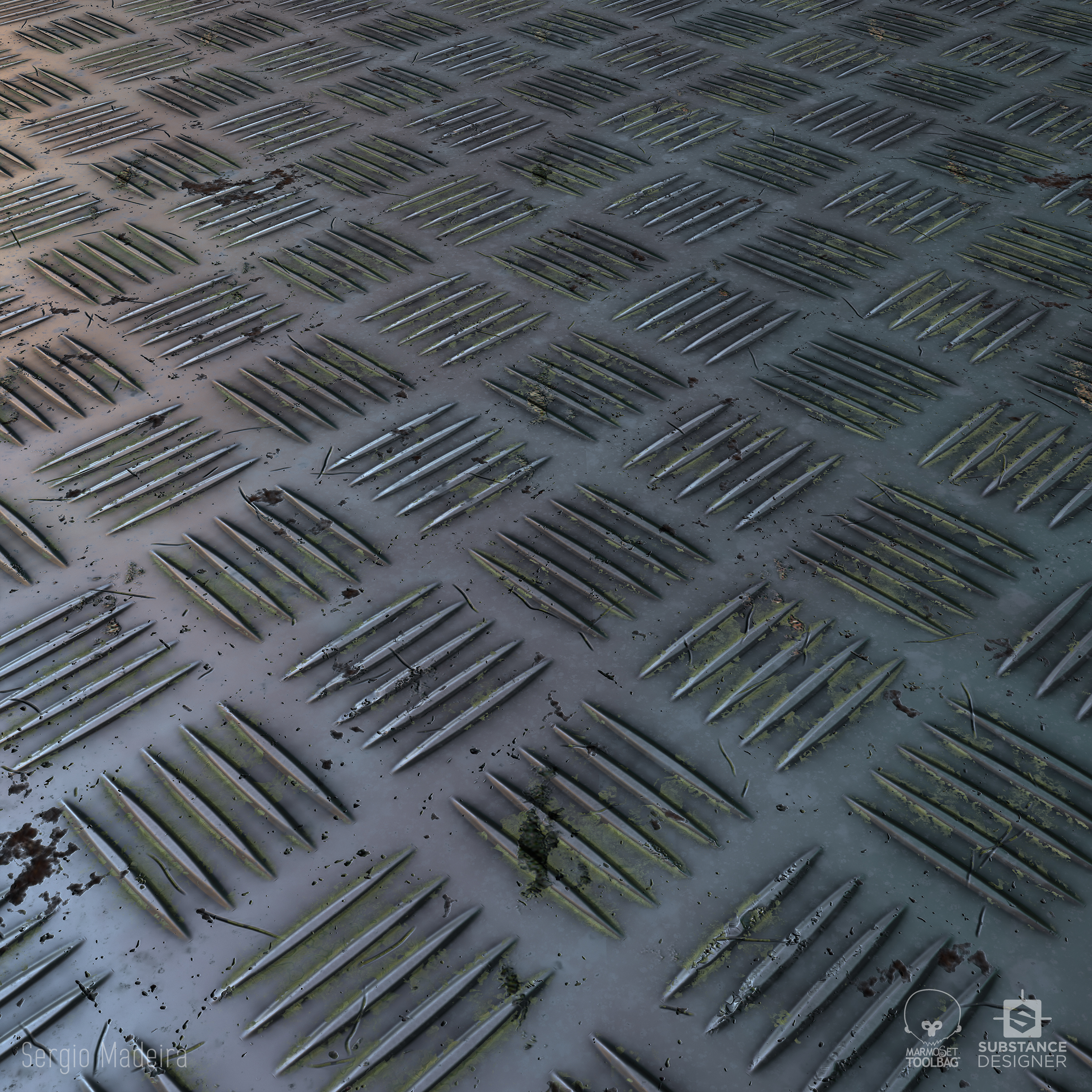 Simple metal panel Material