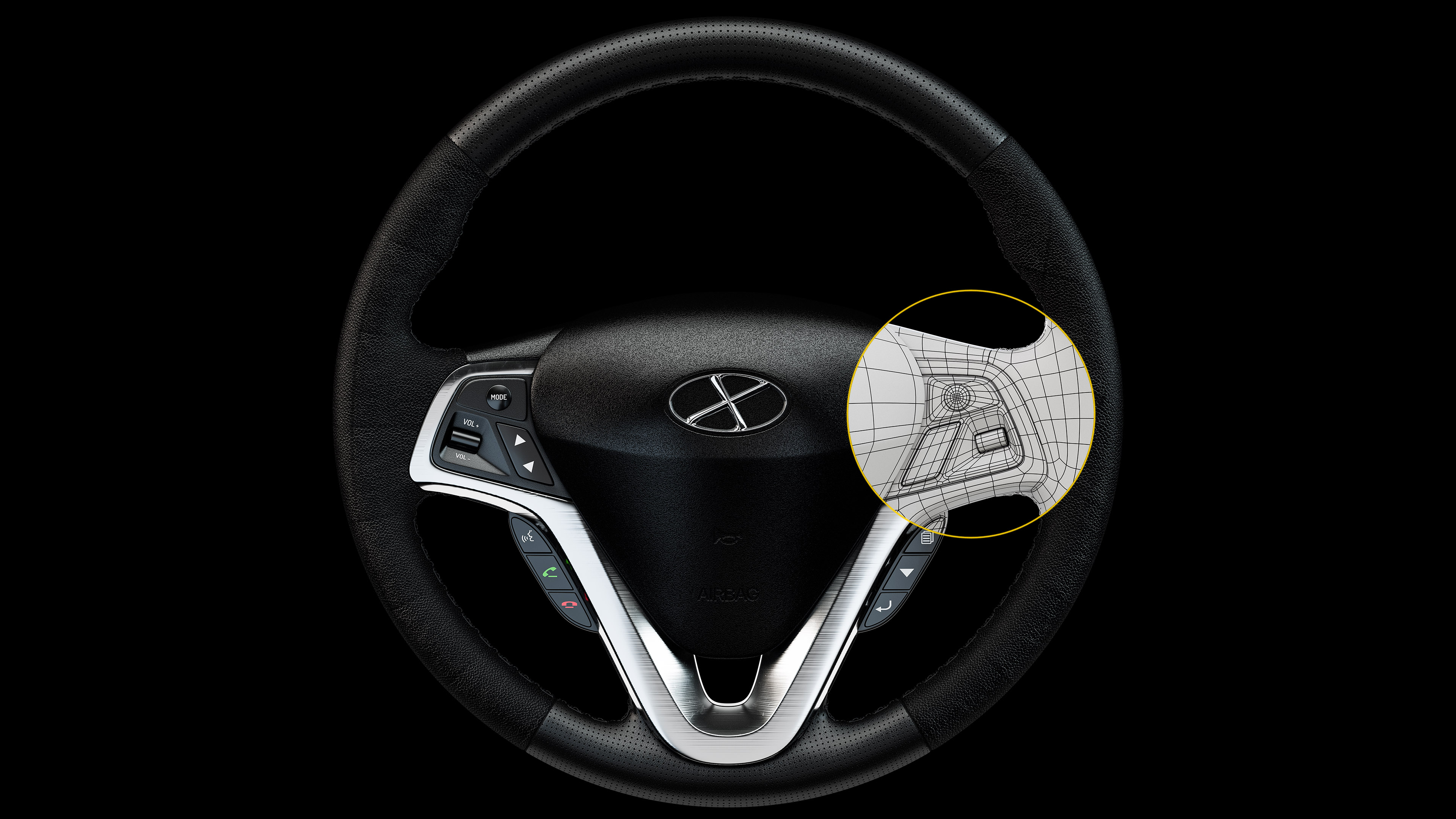 X Automotive Steering Wheel